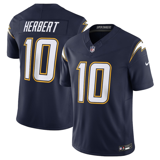 Women's Los Angeles Chargers #10 Justin Herbert Navy 2025 F.U.S.E. Alternate Vapor Limited Stitched Football Jersey(Run Small)
